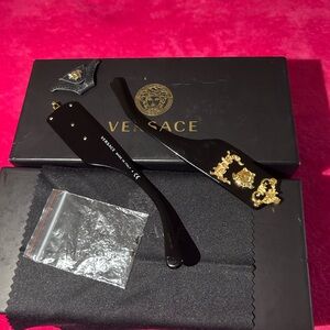 Versace Black and Gold Medusa Temples